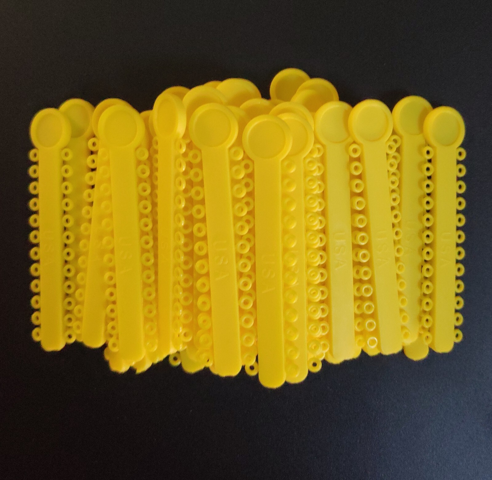 5Packs 5040 Pcs Dental Orthodontic Ligature Ties Elastic Rubber Bands 38 Colors