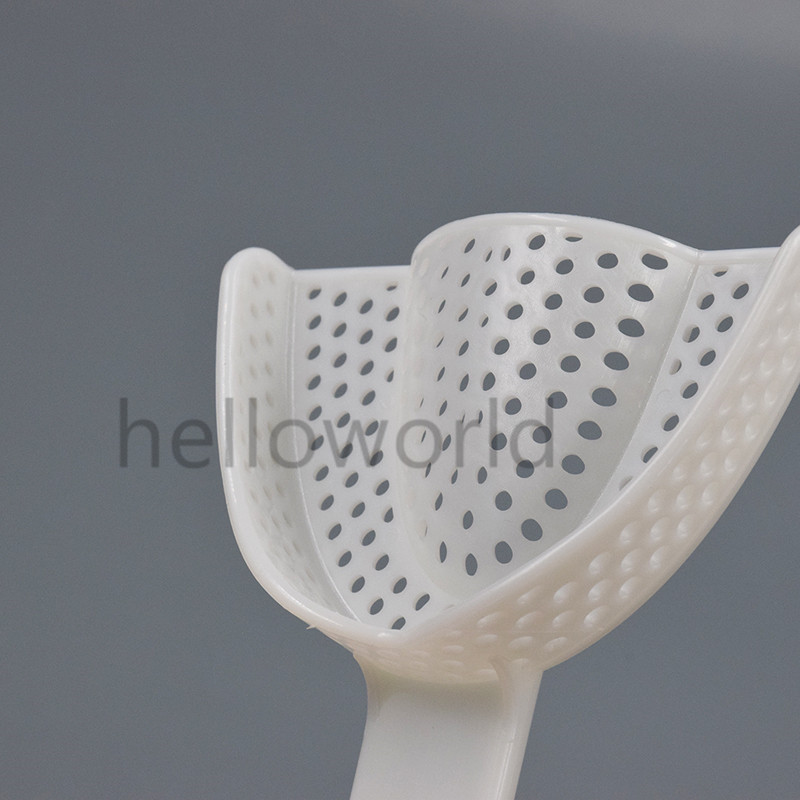 1 Pair Dental Impression Trays Central Denture Disposable Plastic L/M/S Quadrant