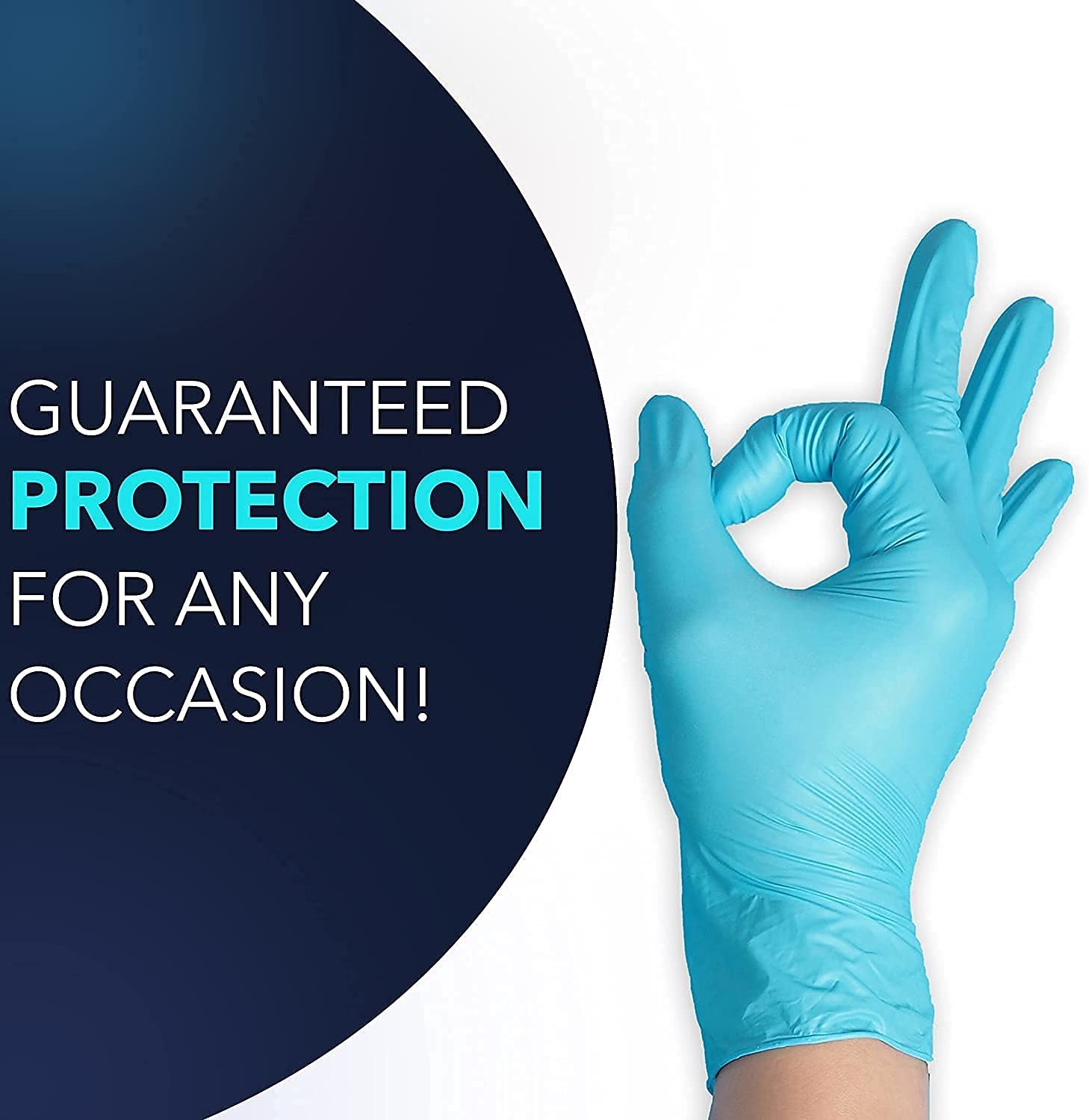 X-Large Blue Nitrile Disposable Exam Gloves, Industrial Medical Examination, …