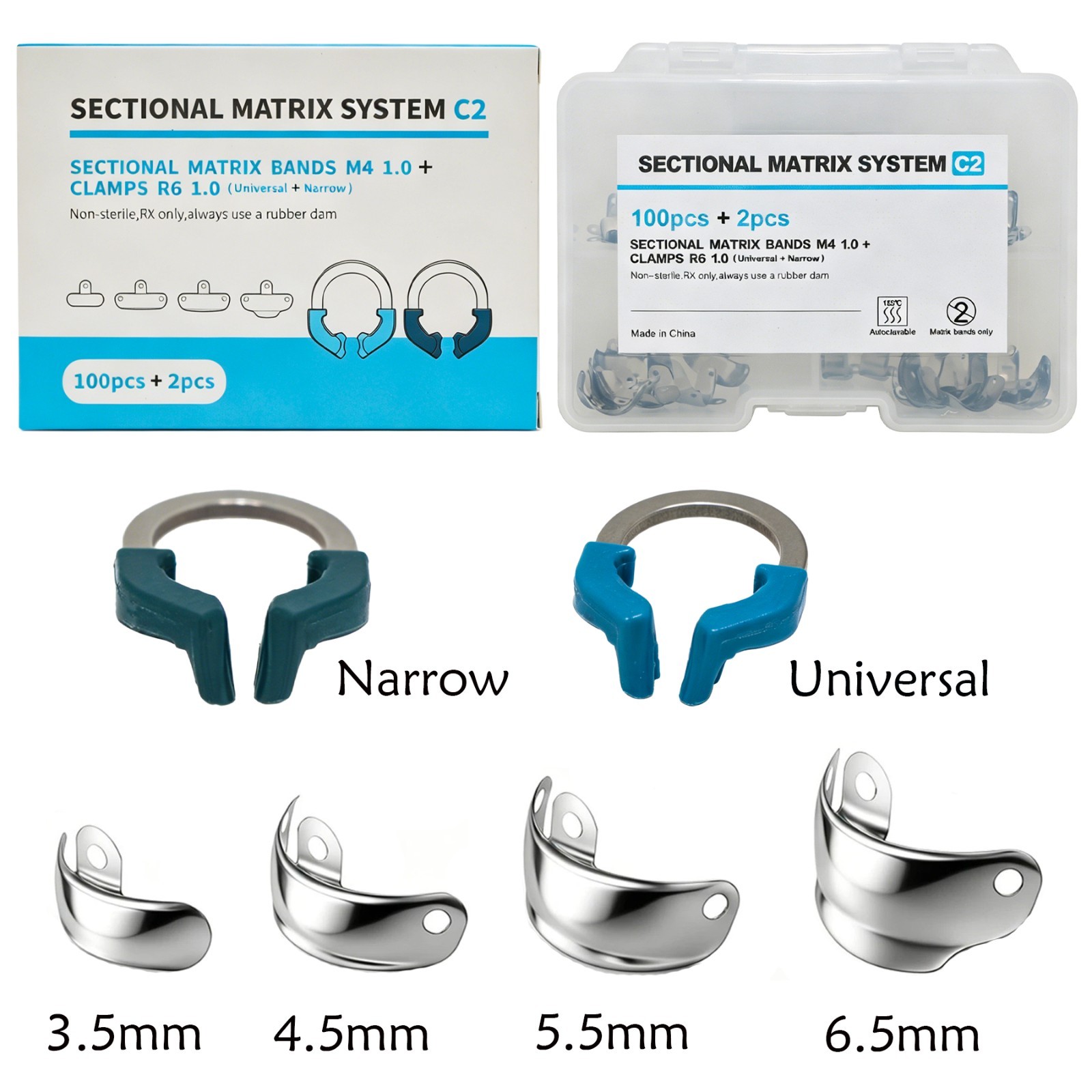Dental Matrix Ring &Sectional Matrice Bands For Palodent V3 Garrison Dental Tool