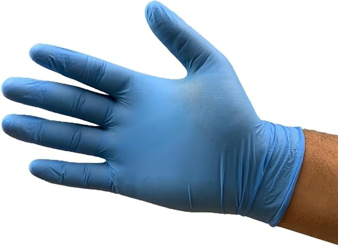 Nitrile Gloves Medium Blue Powder-Free Latex-Free – 1000 Gloves (10 Boxes)