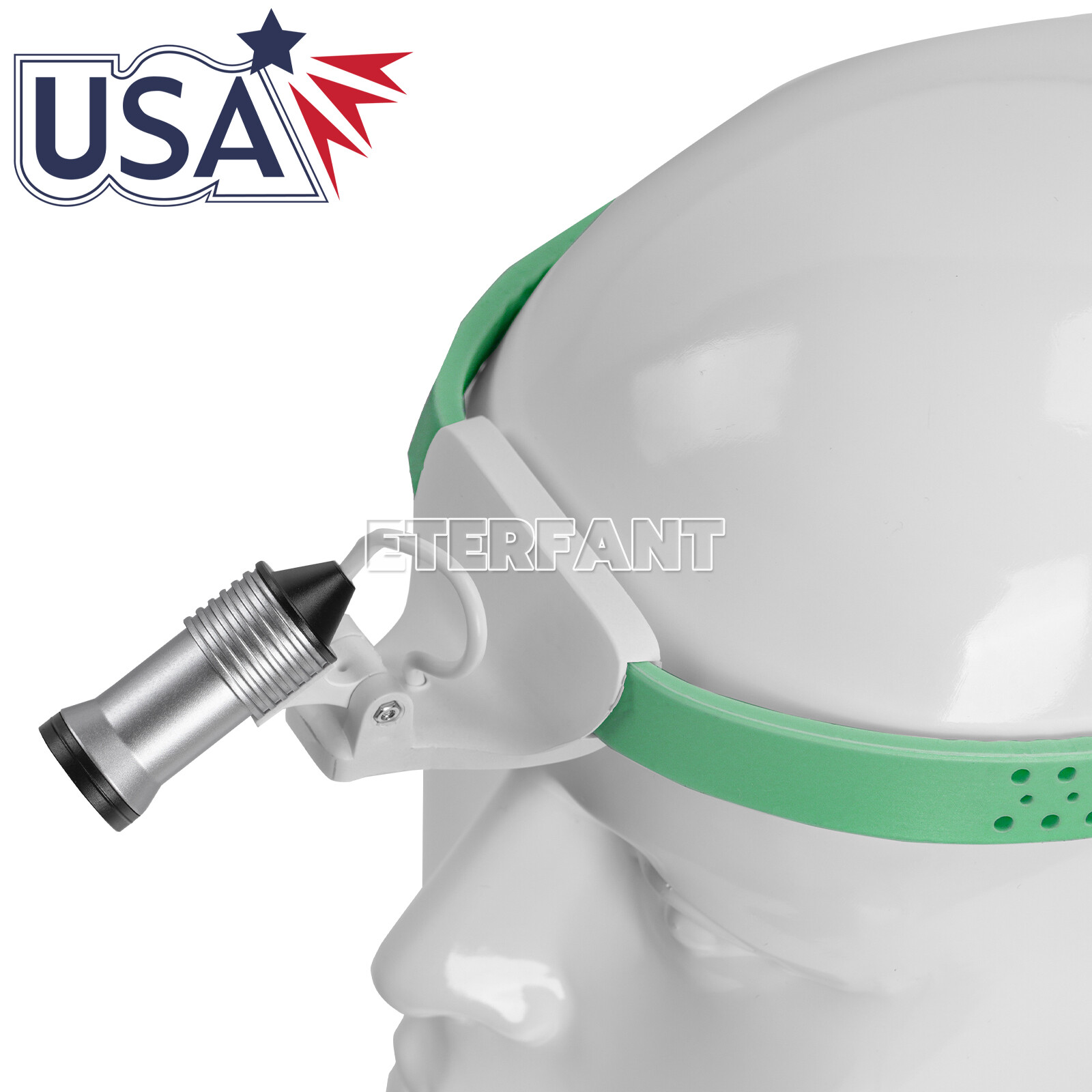 ETERFANT Dental Lightweight Silicone Headlamp Surgery Medical 5W LED Green