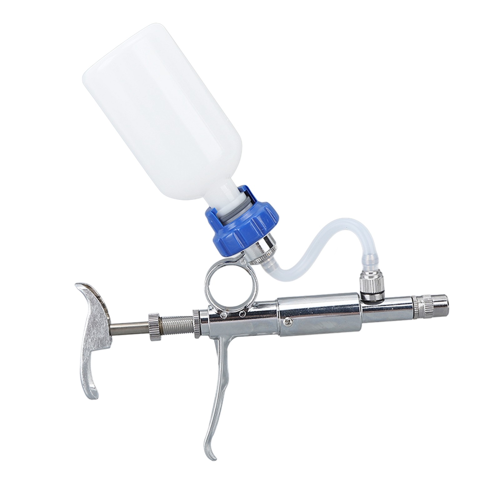 Adjustable Continuous Injection Syringe Stainless Steel Plastic Animal US