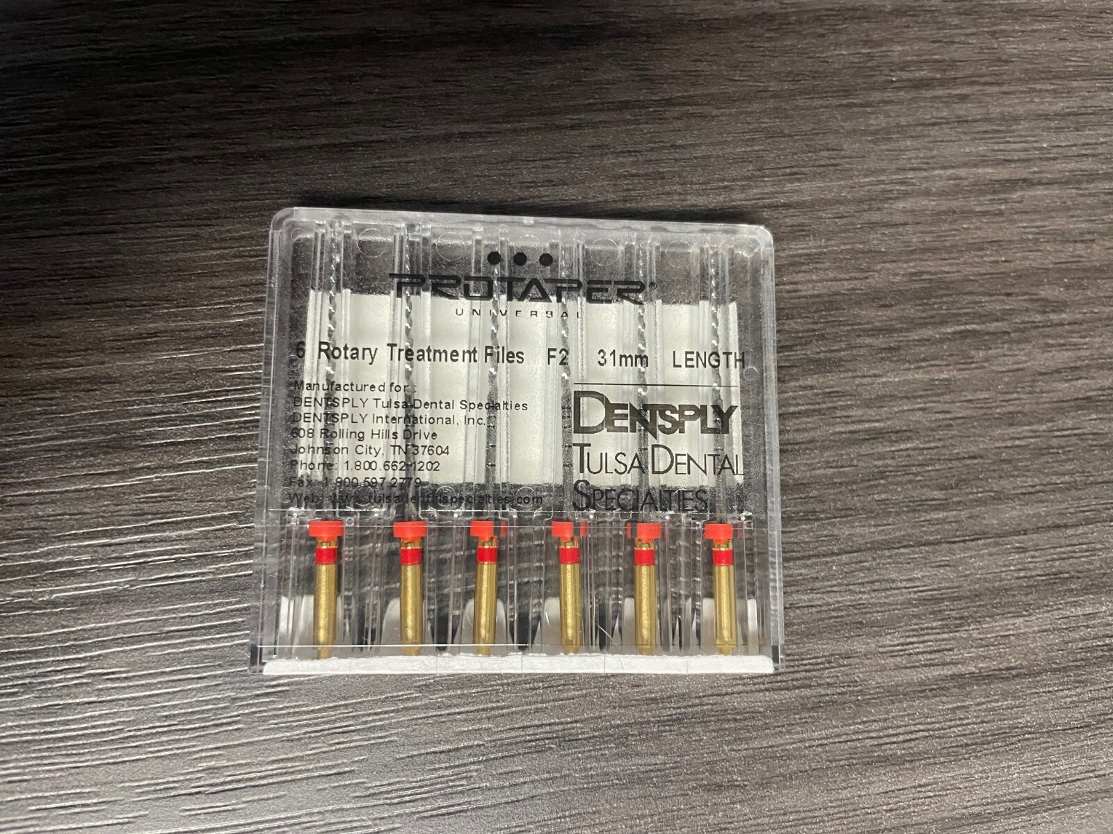 Dentsply ProTaper Universal NiTi Files F2 31mm