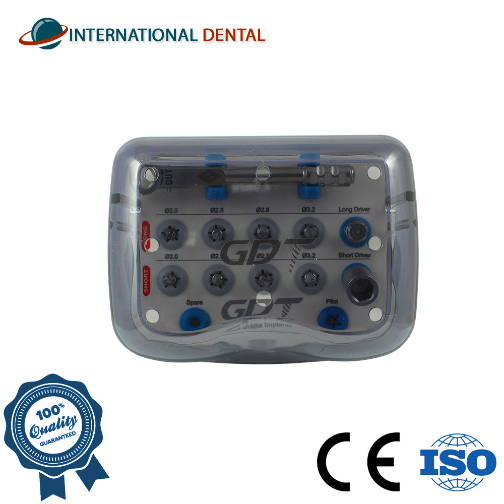 GDT Basic Dental Kit Box For R00t Shaped One Piece Fixture Stainless Steel
