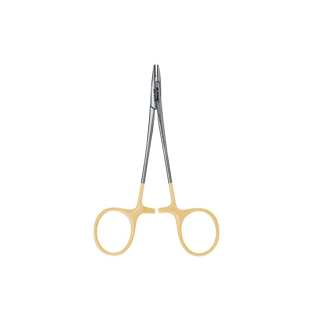 HU FRIEDY NEEDLE HOLDER DERF #5032, PERMASHARP, SERRATED, 12CM