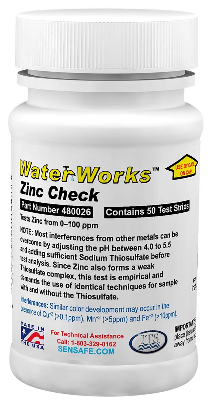 Industrial Test Systems 480026 WaterWorks Zinc Check