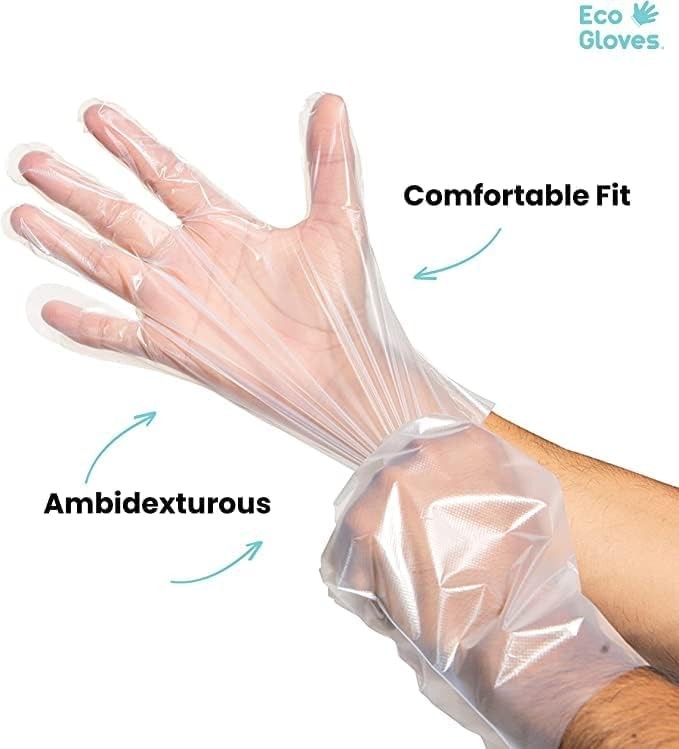 Plant-Based Compostable Gloves Eco-friendly Latex Free, Powder Free, BPA Free…