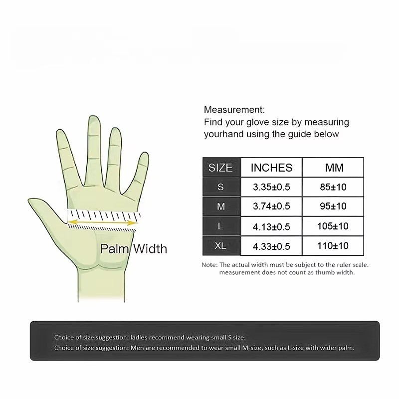 20/50/100PCS Black Nitrile Disposable Gloves Thick Waterproof Cleaning Tattoo