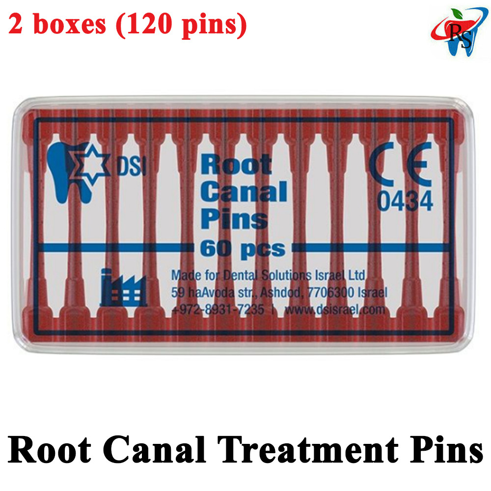 120pcs Dental Endodontic Polycarbonate Root Canal Treatment Pins Box