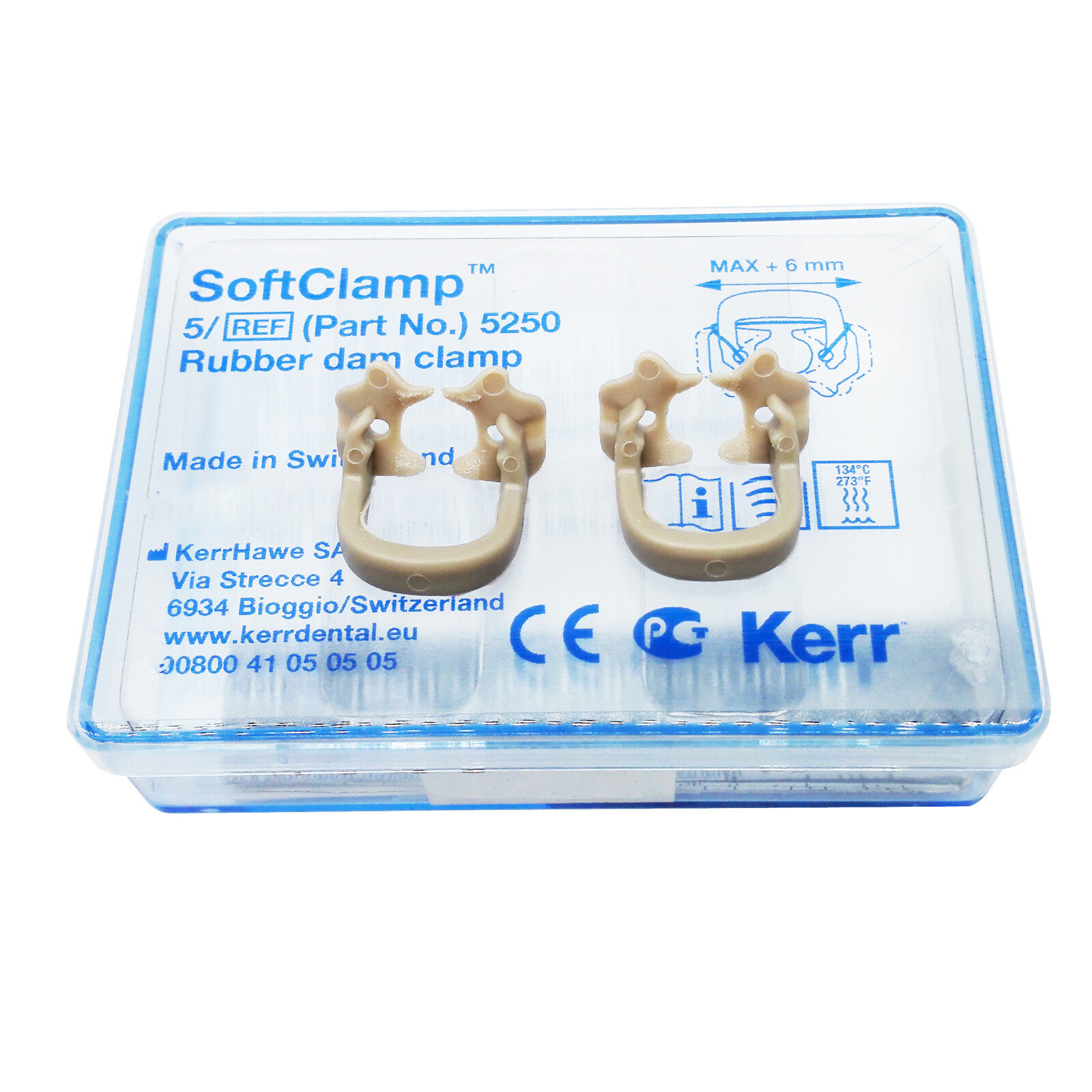 5pc/box Dental Kerr Soft Clamp Universal Rubber Dam Sundries Molar Teeth Polymer