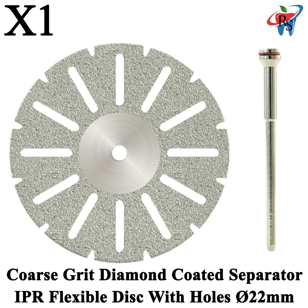 1X Coarse Double-Sided Diamond Coated Grit Disc For IPR Ø22mm, Thickness 0.29mm