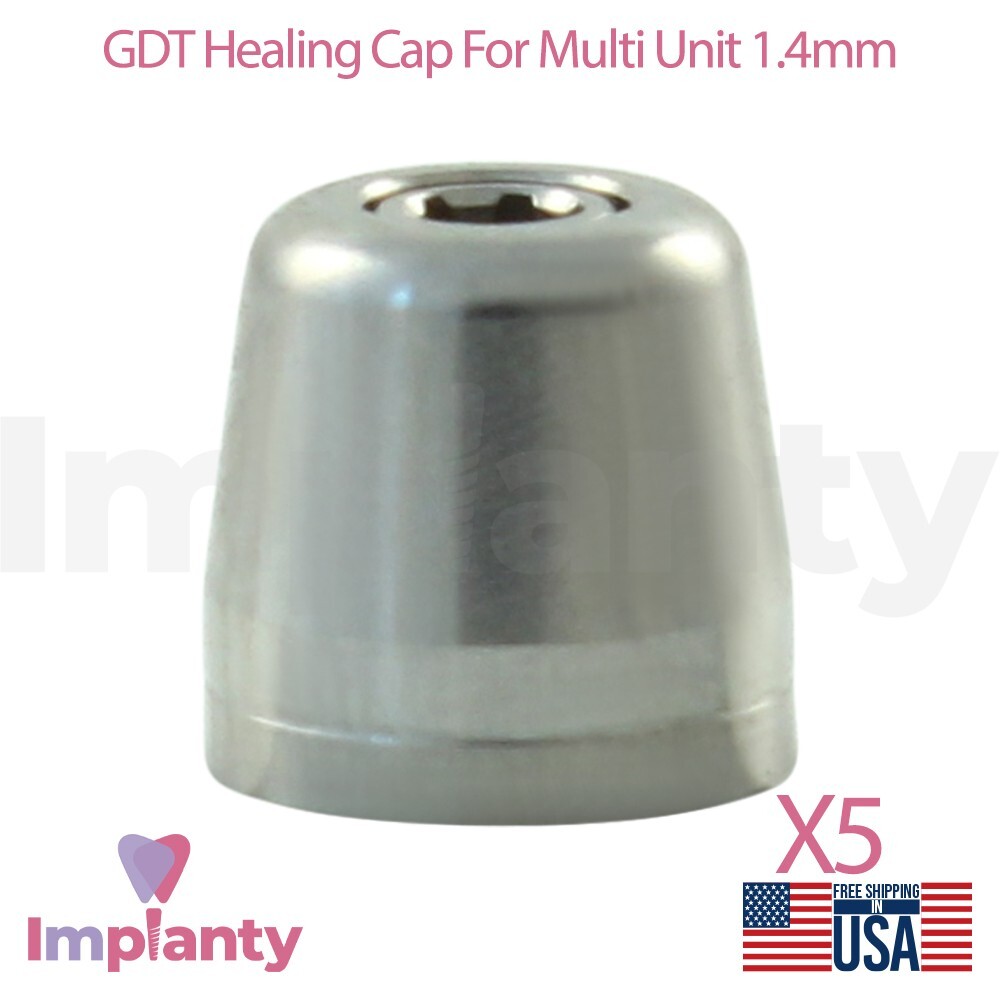 5x GDT Healing Cap For Multi Unit 1.4mm Titanium Dental Prosthetic Ø5.0mm Lab