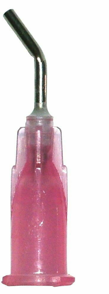 Pre-Bent Dispensing Tip 18 Ga Flow 100 pcs (Pink)