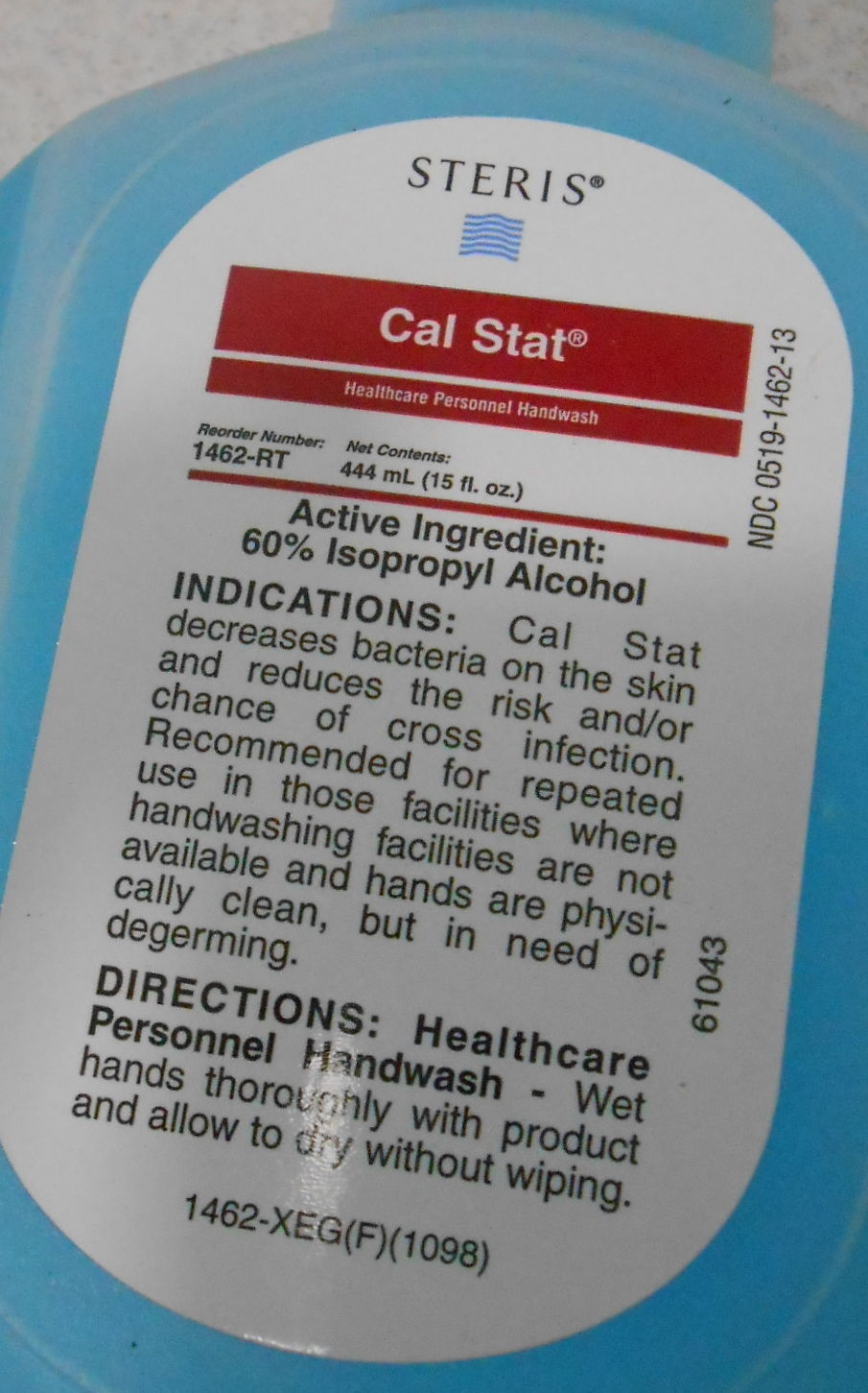 Steris Cal Stat Healthcare Personal Handwash 1462-RT 15 oz. Bottle free shipping