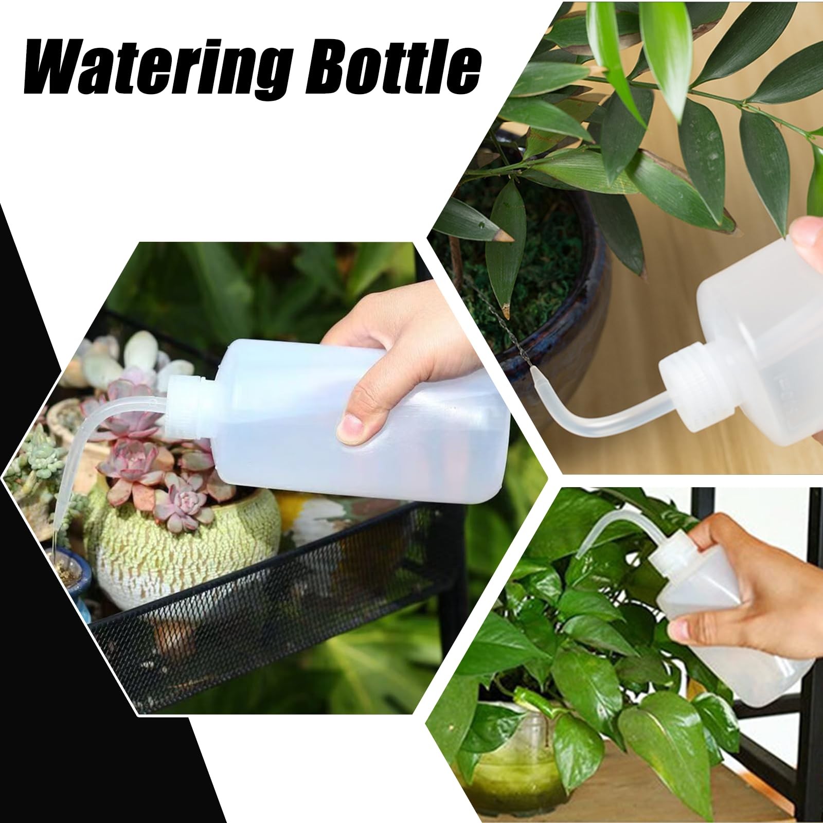 YONGDA Squeeze Bottles 2-Pack (500ml/16.9oz) 500 ml – 2 Pack, clear