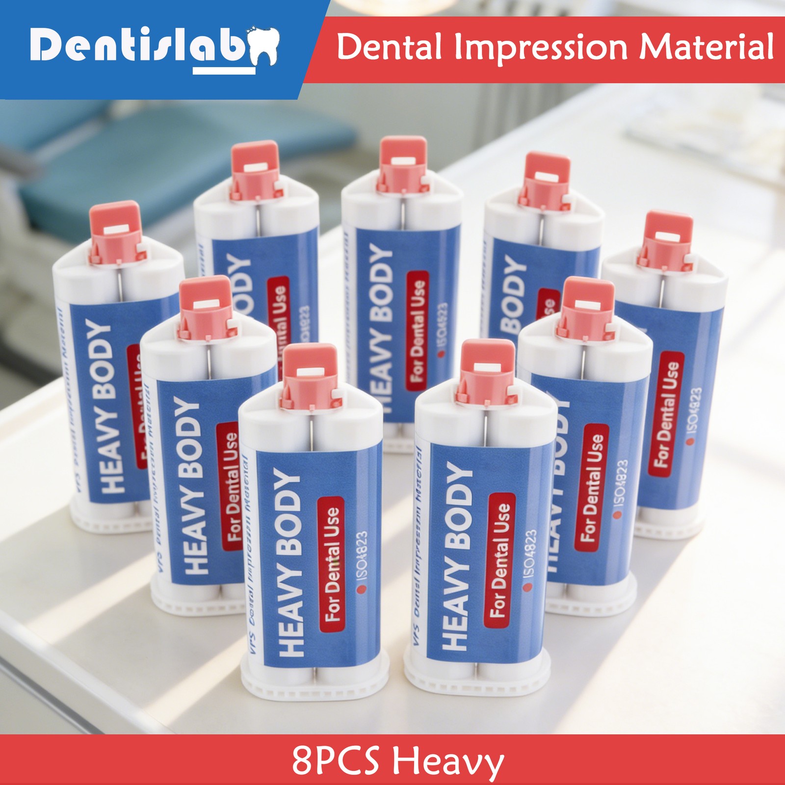 8Pcs Dental Impression Material Dental Putty 50ml Heavy Body Fast