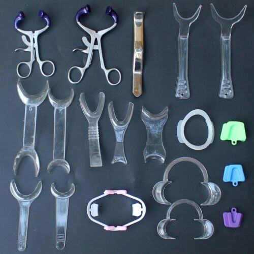 10Pcs Dental Ortho Cheek Lip Retractor Mouth Opener Double-Head O/C/T 3D Shape