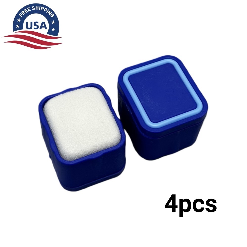 4pcs Dental Endo Clean Stand Cleaning Foam Sponge File Holder Anti-Slip Base