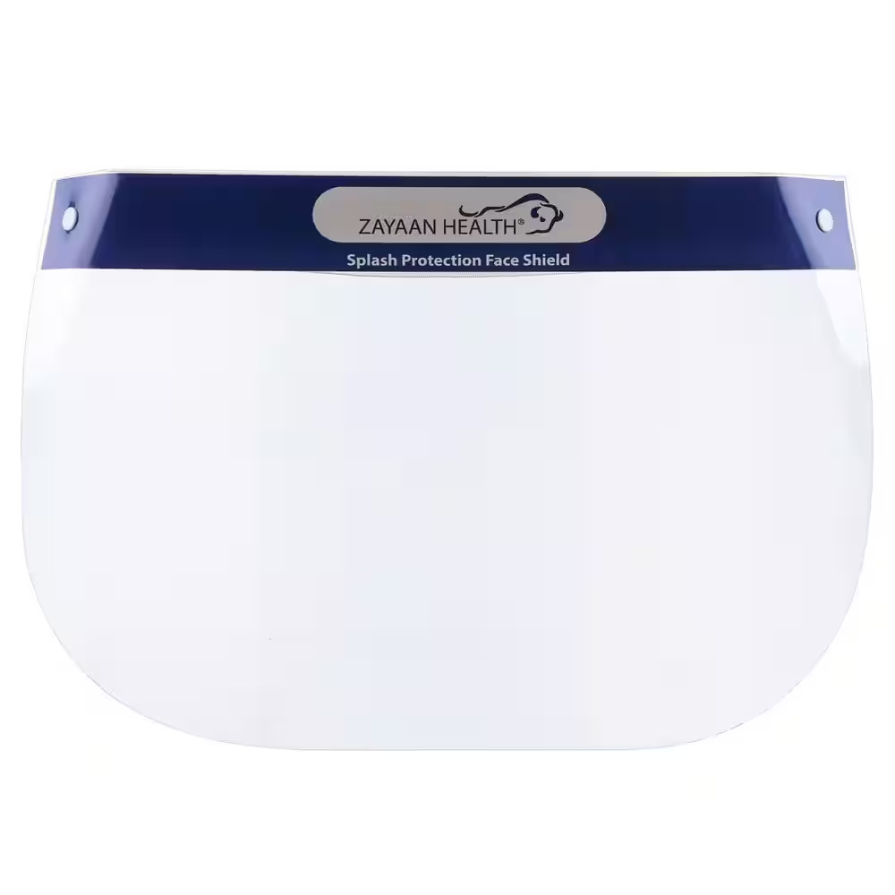 Lightweight Disposable Safety Face Shield with Elastic Headband, Full Face Cover