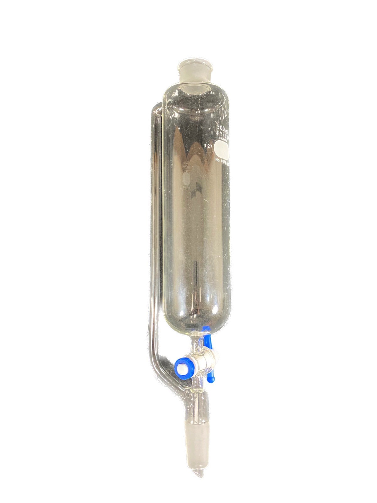 PYREX Glass 500mL #27 4mm PTFE STPK Pressure Equalizing Addition Funnel 6389-500