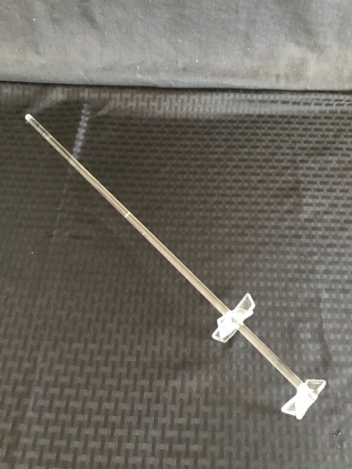 Lab Polished Glass 9mm Stirring Shaft w/ Two Propeller Blades 21-1/2” OAL C