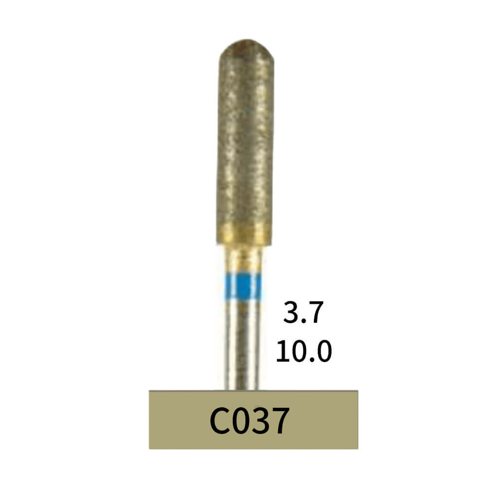 1-30×Dental Lab Full-Sintered Diamond.HP bur C037 Medium Grit For Metal