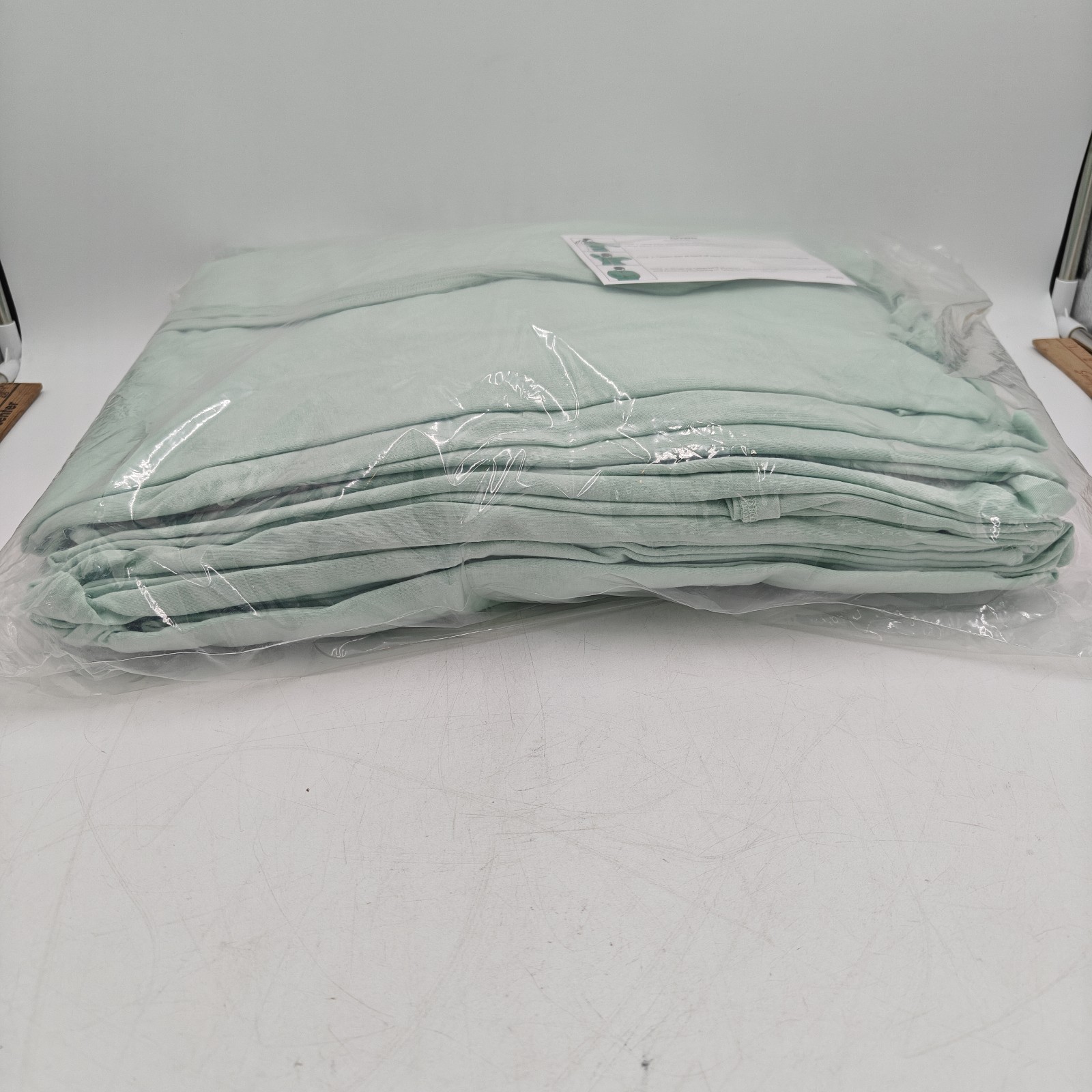 NEW Hanes Hospital Gown 10 Pack Long Sleeve Green Tie Back XL XXL XXXL 2XL 3XL