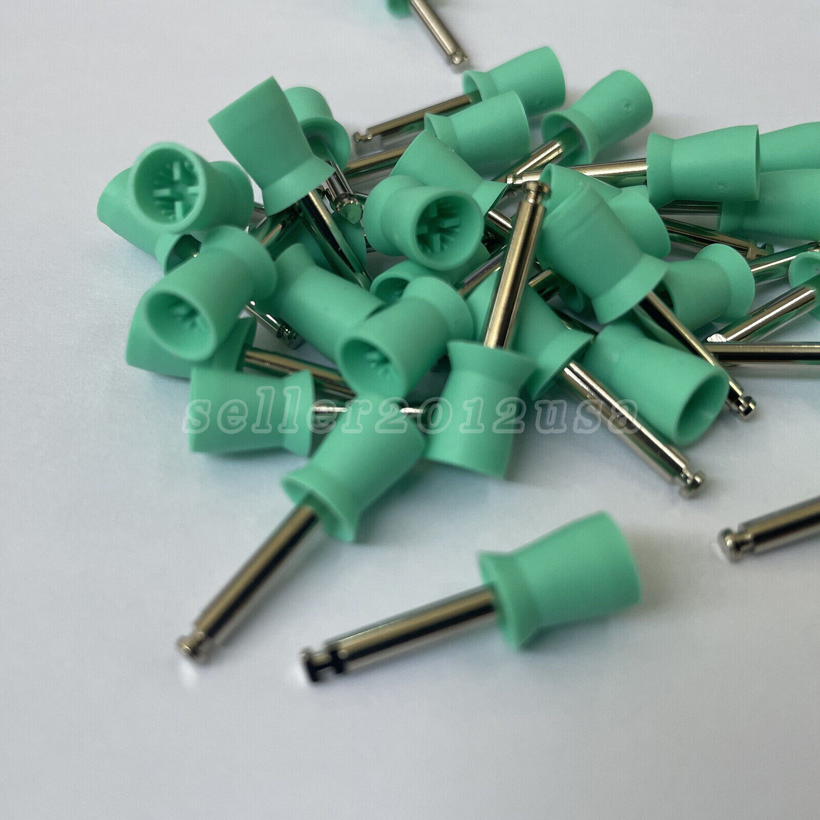 100 pieces/Box Dental Prophy Tooth Polishing Cups Brushes Rubber green color