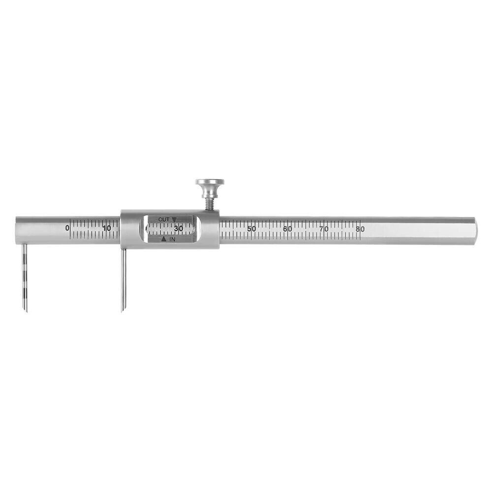 Dental Orthodontic Sliding Caliper Implant Measuring Gauge 0-80mm Double Scale