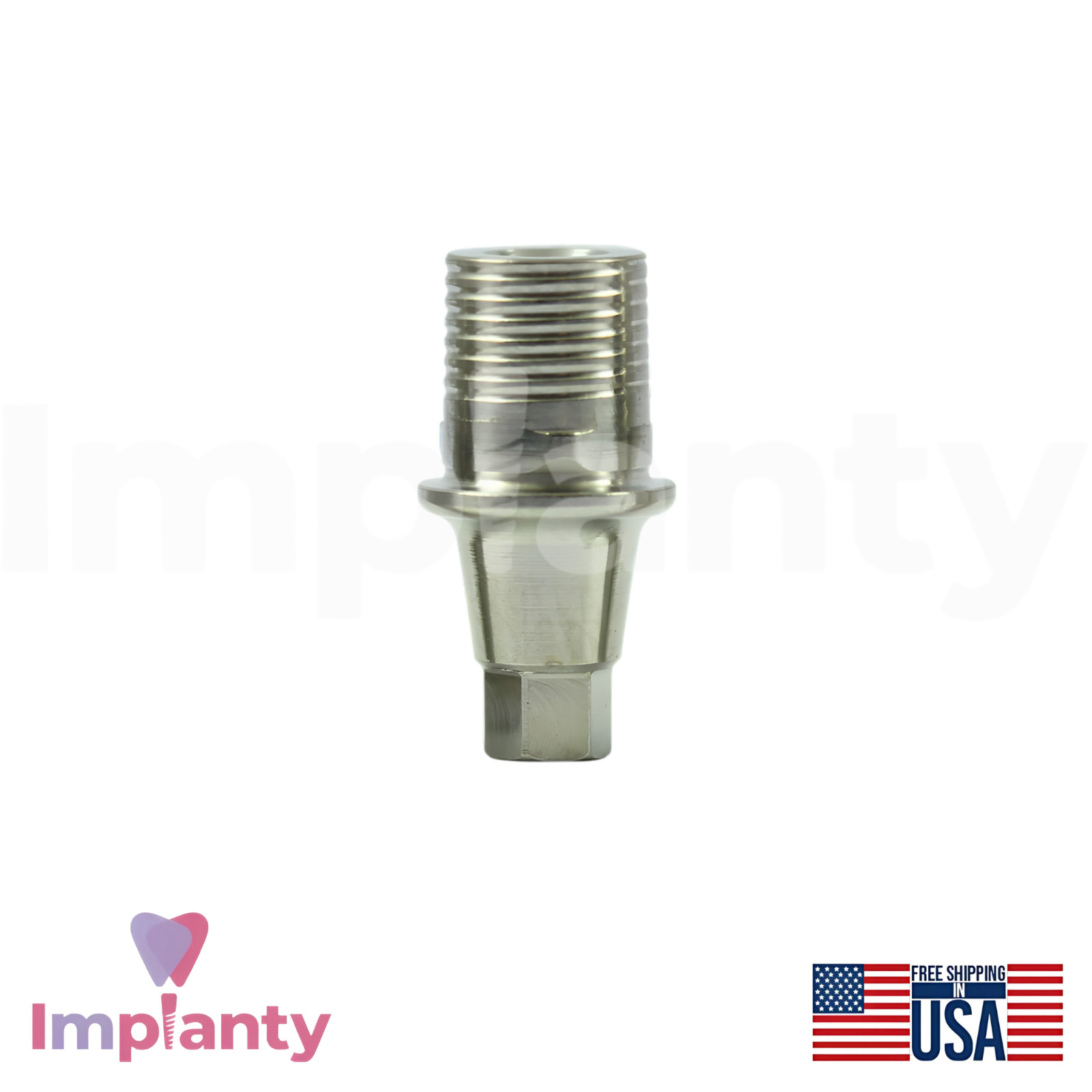 5x Neodent GM Compatible Titanium Base Ø4.5mm Prosthetic Grand Morse Connection