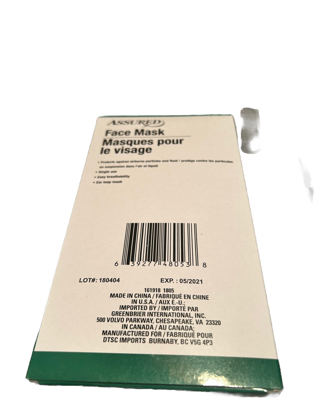 Face Masks Face Masks Face Masks-1 ea 10 ct Pack one-size-fits-all, lightweight