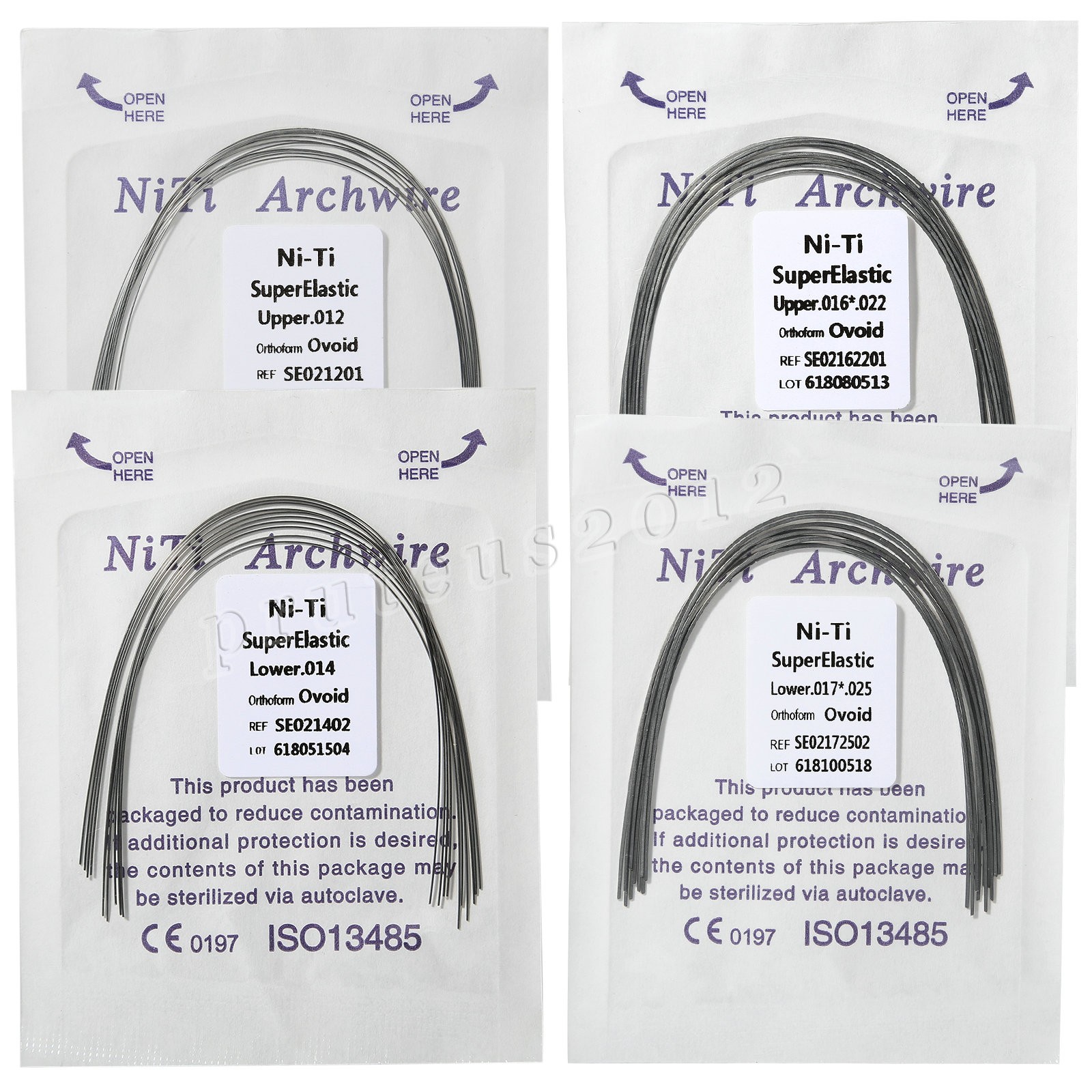 Dental Orthodontic Super Elastic Niti Round/Rectangular Arcos Arch Wires Ovoid