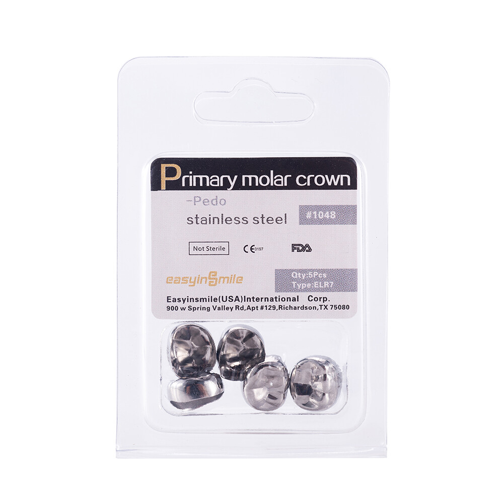 Dental Stainless Steel Primary Kids D Premolar E Crown Molar Crowns All Sizes