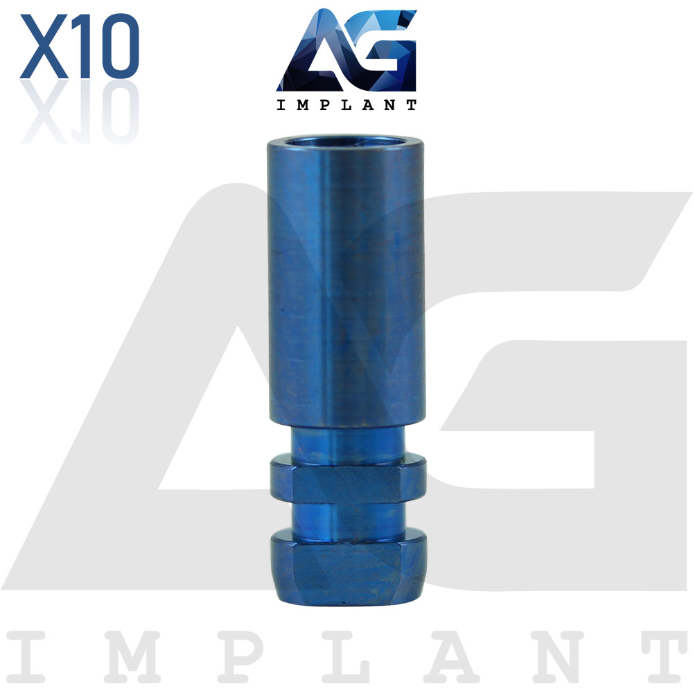 10x Titanium Dental Fixture Analog Ø4.1mm Compatible With 3i Biomet Certain®