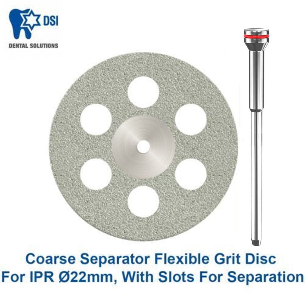 DSI Flexible Diamond Separator IPR Disk Ø22mm Double Sided Coarse Thick 0.29mm