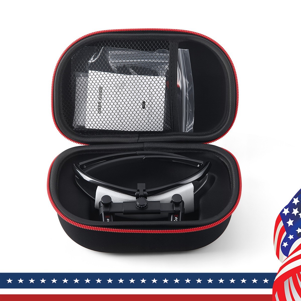 4.0X Dental Loupes Medical Ergo Surgical Magnifier+5W LED Surgical Head Light