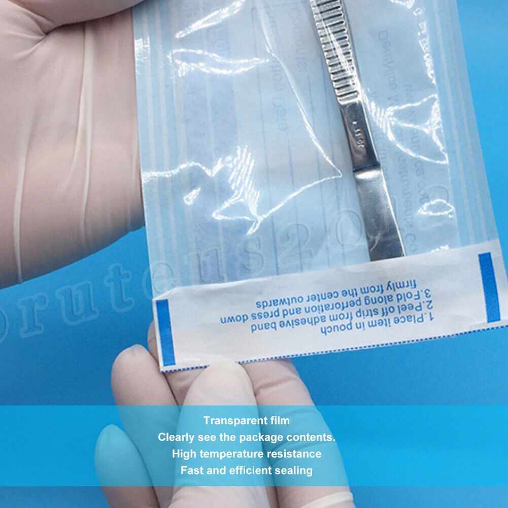3.5″ X 10″ Self-Sealing Sterilization Pouches for Autoclave (Choose Quantity)