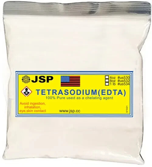 TETRASODIUM (EDTA) 8oz Technical Grade Chelating Agent Textile Water Paper 99%