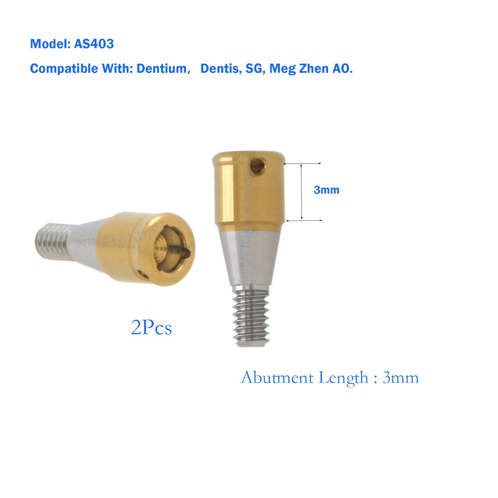 Dentiumm/Dentis/SG/Mega Gen Overdenture Locator Abutments For 3.0/4.0/5.0mm GH