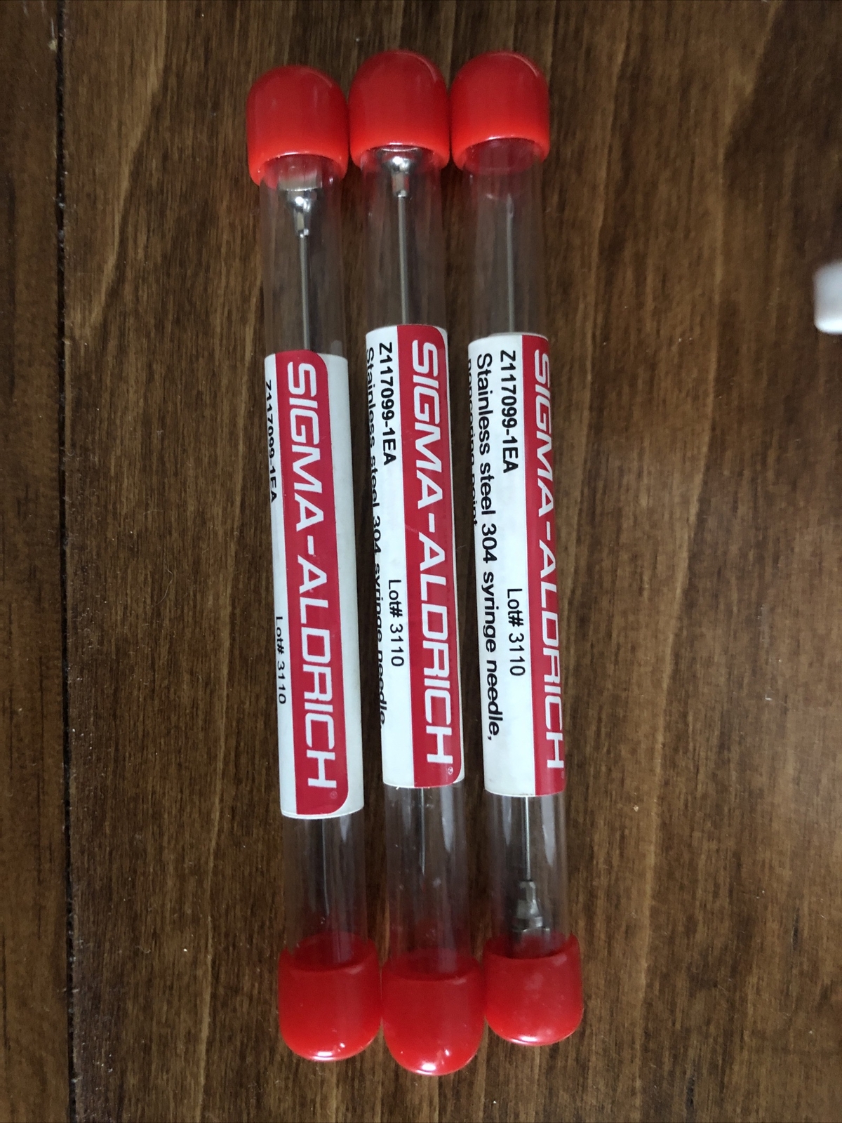 3X New Sigma Aldrich Z117099 Stainless 304 syringe nonconing point