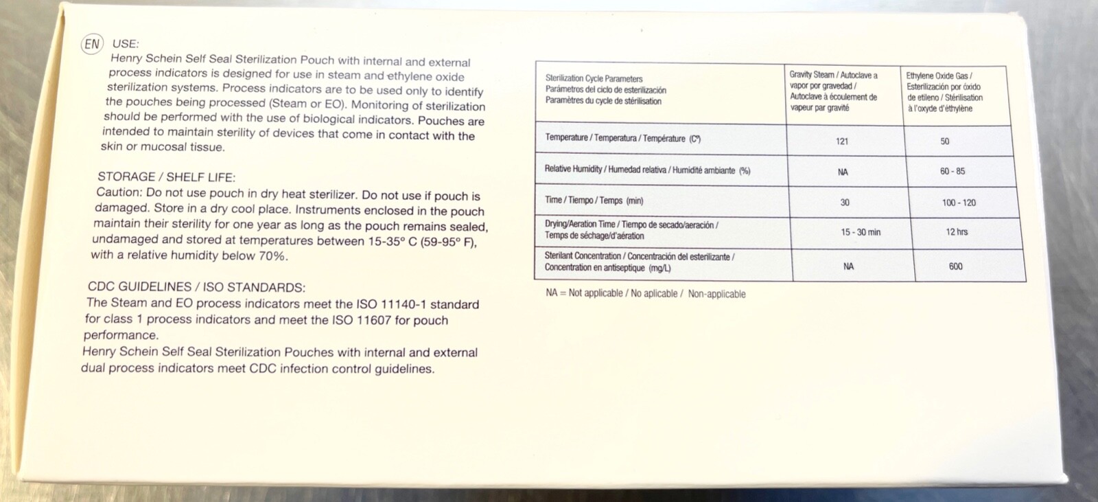 Lot of 3 Boxes Henry Schein Sterilization Pouch 200 Count 2.25 X4” REF: 112-4859