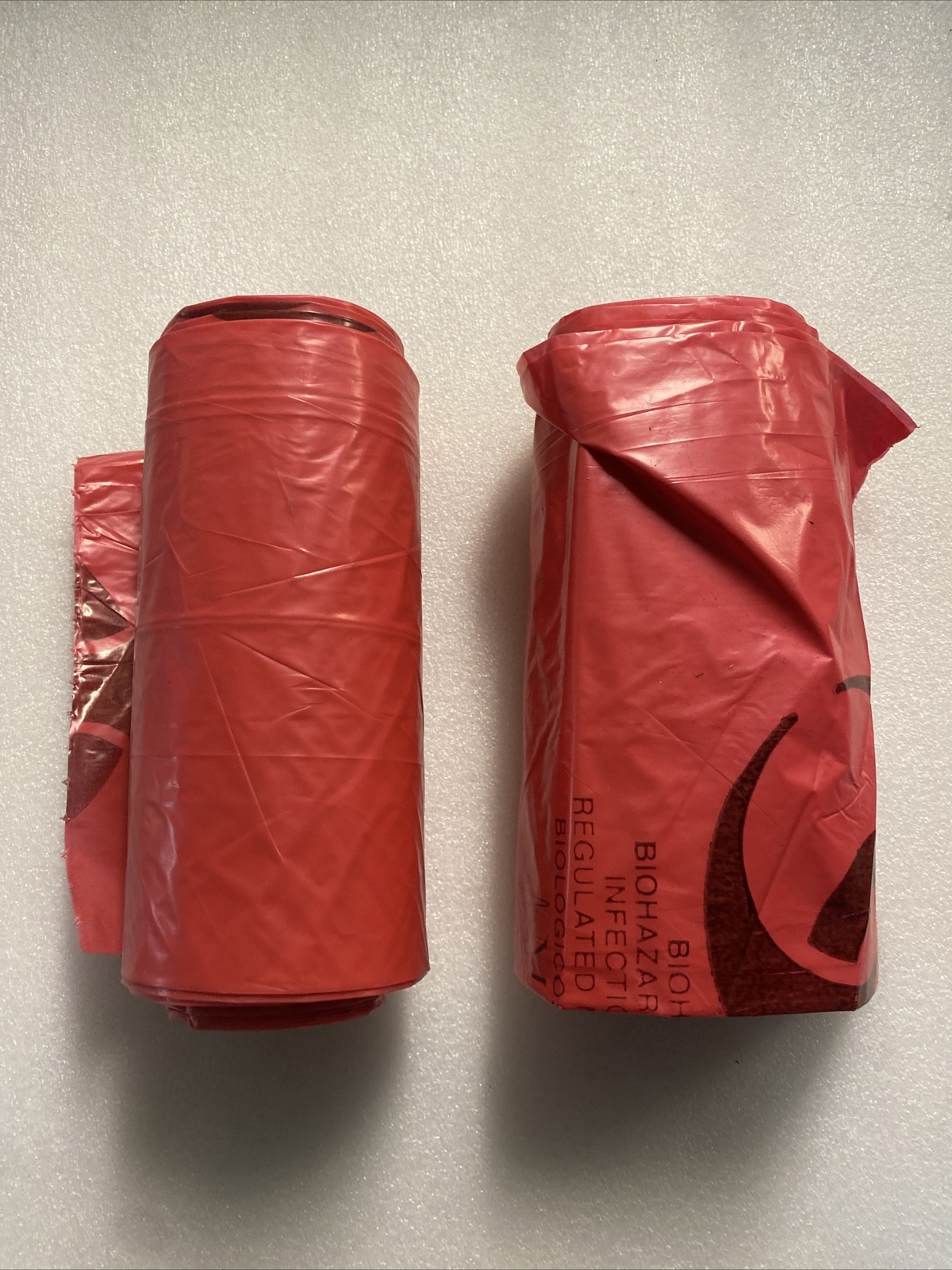 Medegen BioHazard Waste Bags Red LOT OF 2