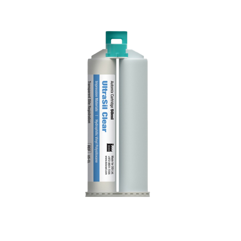 Dental DSI Ultrasil Clear Bite Registration Impression Material Transparent 50ml