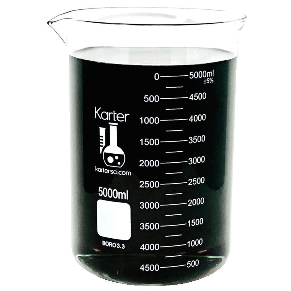 5000ml Beaker with Double Scale, Borosilicate Glass
