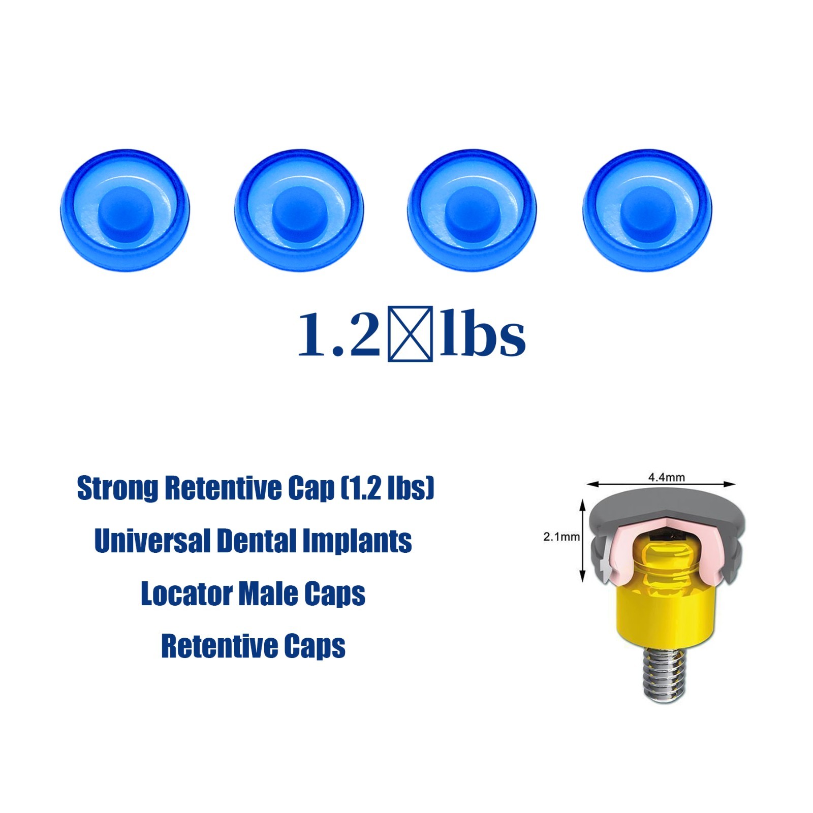 US Dental Overdenture Locator Core Tool Abutments Retention Caps Implant Inserts
