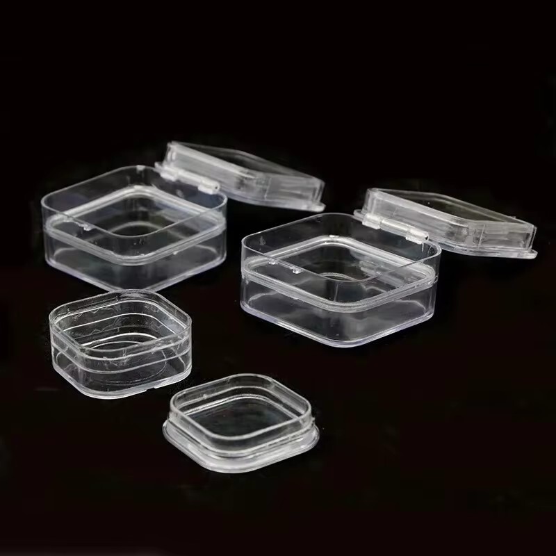 Plastic Dental Box Denture Storage Box with Membrane Hinge Display Jewelry Boxes