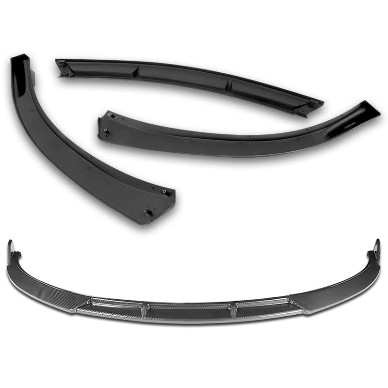 5PC ABS Front Bumper Lip Spoiler for 2011-2014 Chevy Cruze Carbon Painted