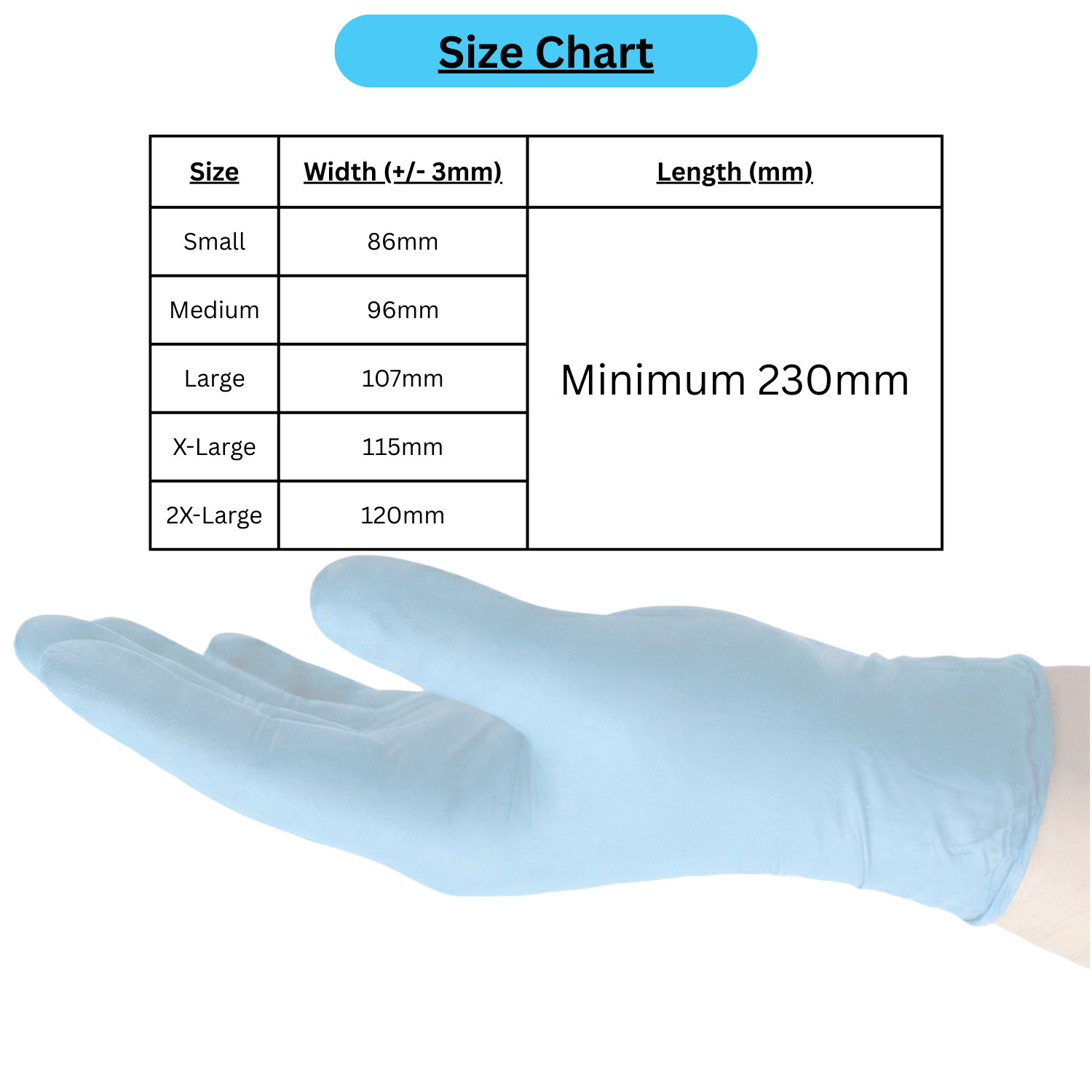 100-2000 Blue Nitrile 4 Mil Latex & Powder Free Exam Grade Disposable Gloves