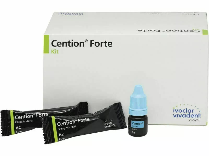 Dental Ivoclar Vivadent Cention Forte Dual Curing Resin Restorative 50 Capsules